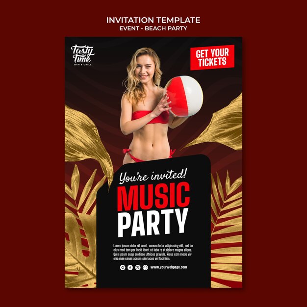 Music Event Template Design – Free Download