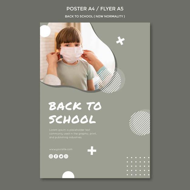 Back to School Poster Design – Free Download, Download Free Stock Photo