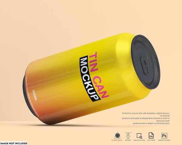 Soda Can Mockup – Free Stock Photo for Download