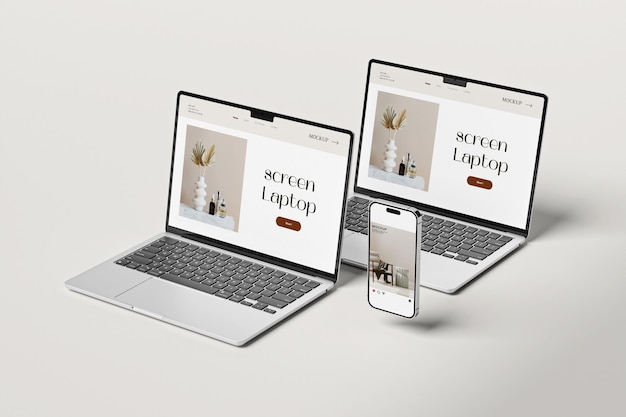 Multi Devices Mockup Vol3 – Download Free Stock Photo