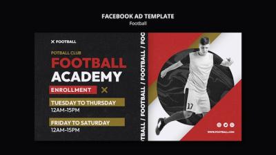 Flat Design Football Template – Free Download