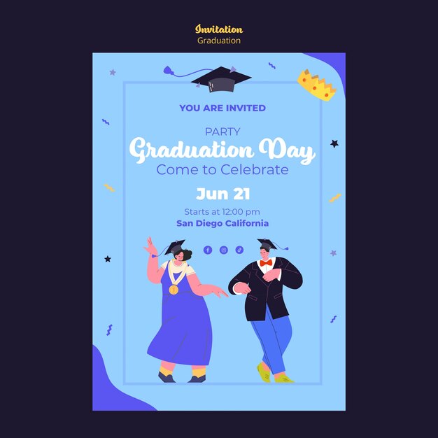 Graduation Invitation Template – Free Download