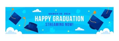 Twitch Banner Template for Graduation – Free Download