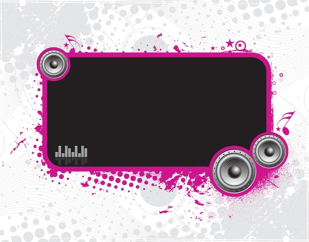 Music Party Banner Design on Textured Background – Free Download