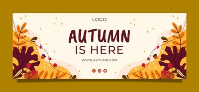 Autumn Celebration Flat Social Media Cover Template – Download Free Stock Photo