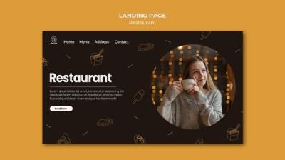 Restaurant Landing Page Template – Free Download, Download Free Stock Photo