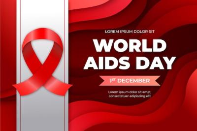 Gradient World Aids Day Background – Free Download