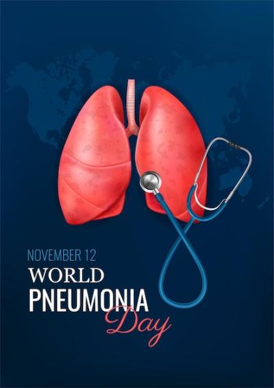 Pneumonia Day Realistic Concept with Healthy Lung Illustration – Free Stock Photo, Download Free