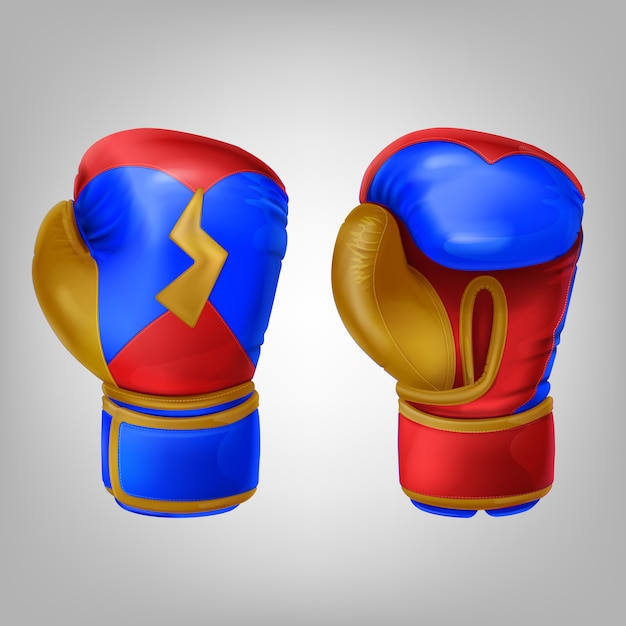 Realistic Pair of Leather Colored Boxing Gloves – Free Download