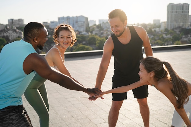 People Training Together – Free Stock Photo, Download Free