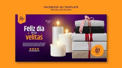 Dia de las Velitas Template Design – Free Download