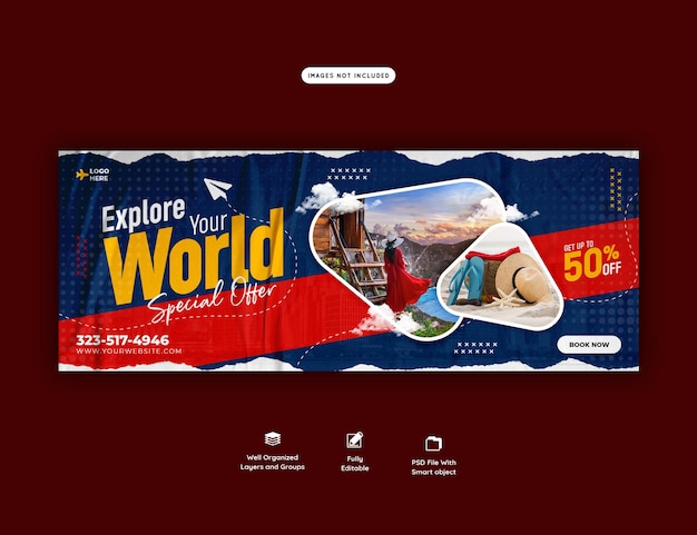 Travel and Tourism Facebook Cover Template – Free to Download