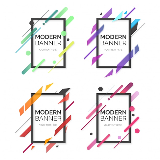 Professional Collection of Modern Banners – Free Download