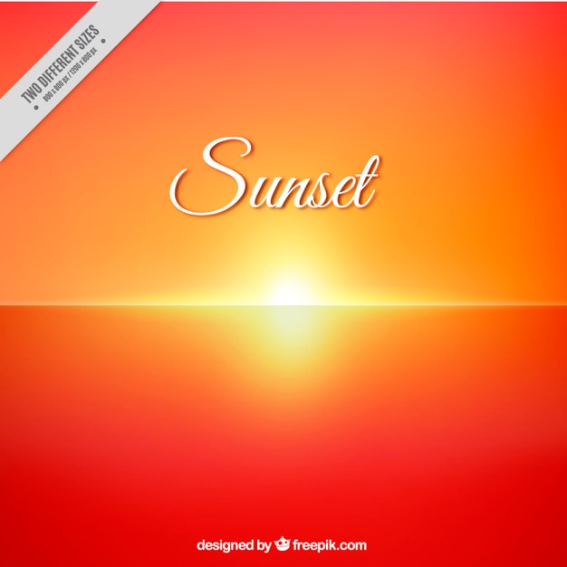 Bright Sunset Horizon Background – Free Download