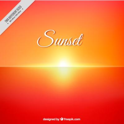 Bright Sunset Horizon Background – Free Download