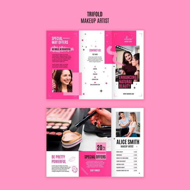 Professional Makeup Artist Template Design – Free Download