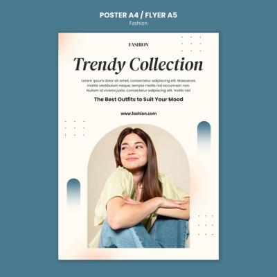 Fashion Style and Clothing Vertical Poster Template – Free Download