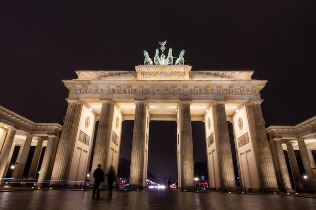 Berlin Brandenburg Gate at Night – Free Stock Photo for Download