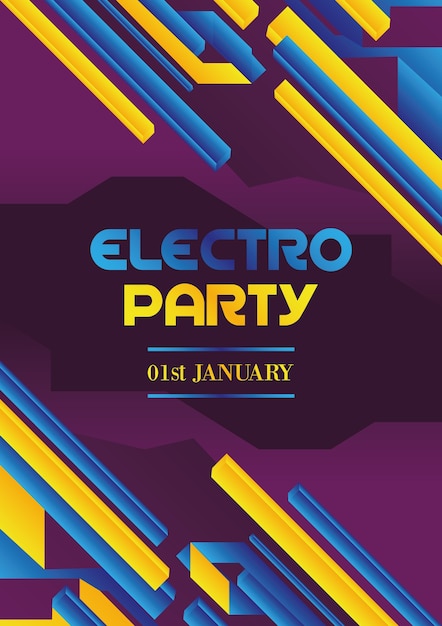 Electronic Music Party Poster – Free Download