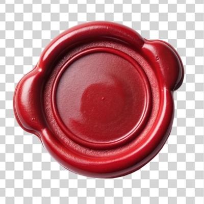 Wax Seal Isolated on Transparent Background – Free Download