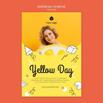 Yellow Day Design Flyer – Free Download