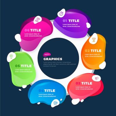 Gradient Abstract Shape Infographic – Free Download