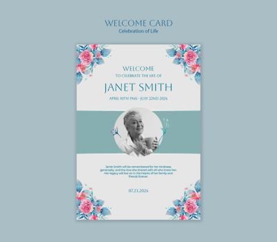 Celebration of Life Template Design – Free Download