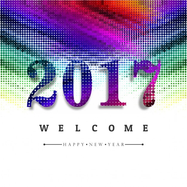 Colorful Background with Halftone Dots for New Year – Free Stock Photo, Download for Free