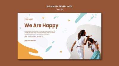 Couple Concept Banner Template – Free to Download