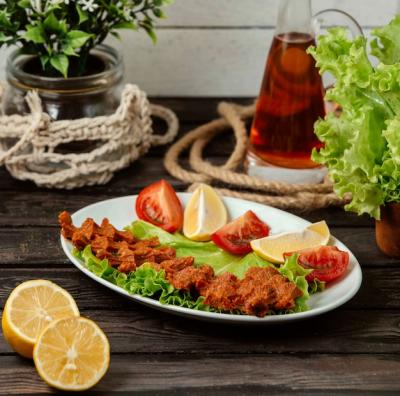 Turkish Chiy Kofte on a Wooden Table – Free Stock Photo for Download