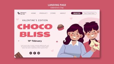 Valentine’s Day Template Design for Creative Projects – Free Download