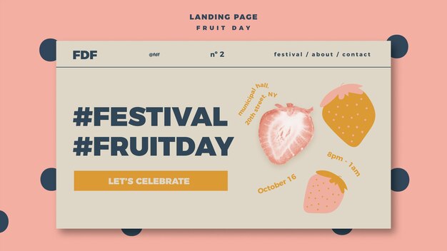 Fruit Day Landing Page – Free Download, Download Free Stock Photo