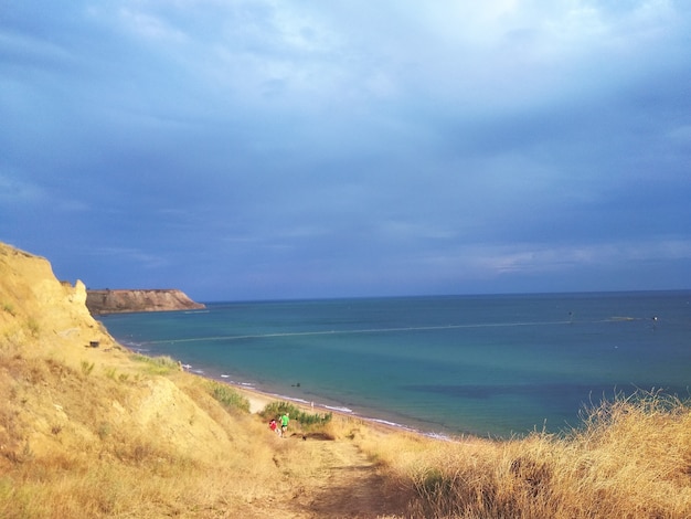 Mesmerizing Scenery of Rock Formation at Ocean Shore – Free Download