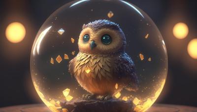 Realistic Baby Owl Illustration – AI Generated Art for Free Download