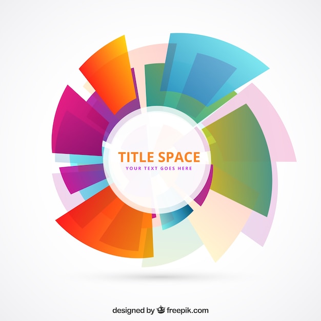 Colorful Shapes Circle Template – Free Download