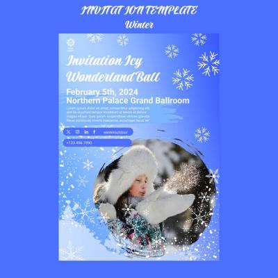 Winter Template Design – Free Stock Photo for Download