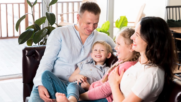 Happy Parents and Kids Together – Free Stock Photo for Download