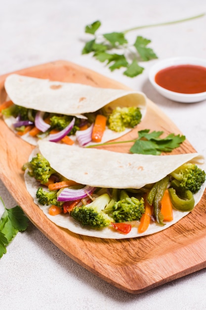 Organic Vegetables Wrapped in Pita â Free Download