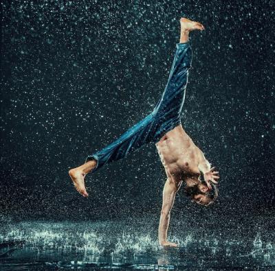 The Male Break Dancer in Water – Free Stock Photo for Download