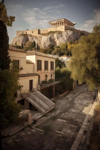 A Street with a Castle on the Top â Free Stock Photo for Download