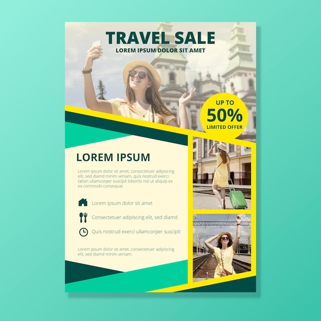 Travel Sales Poster Template – Free Download