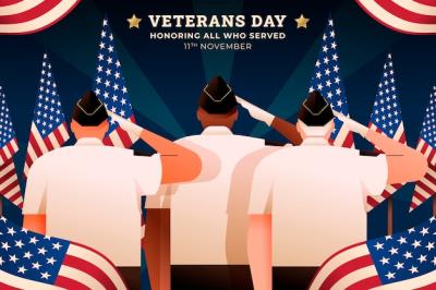 Gradient Background for USA Veterans Day Holiday – Download Free Stock Photo