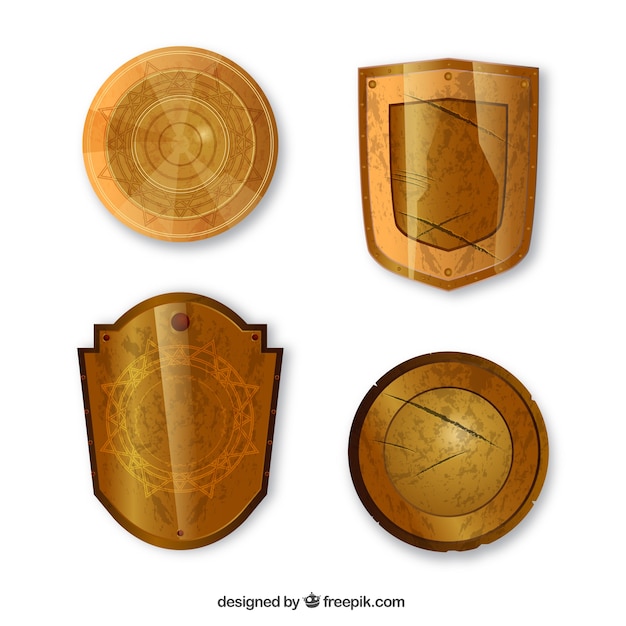 Medieval Golden Shields Collection – Free Download