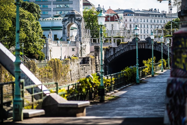 Bridge Over Street Amidst Urban Buildings – Free Stock Photo, Download Free