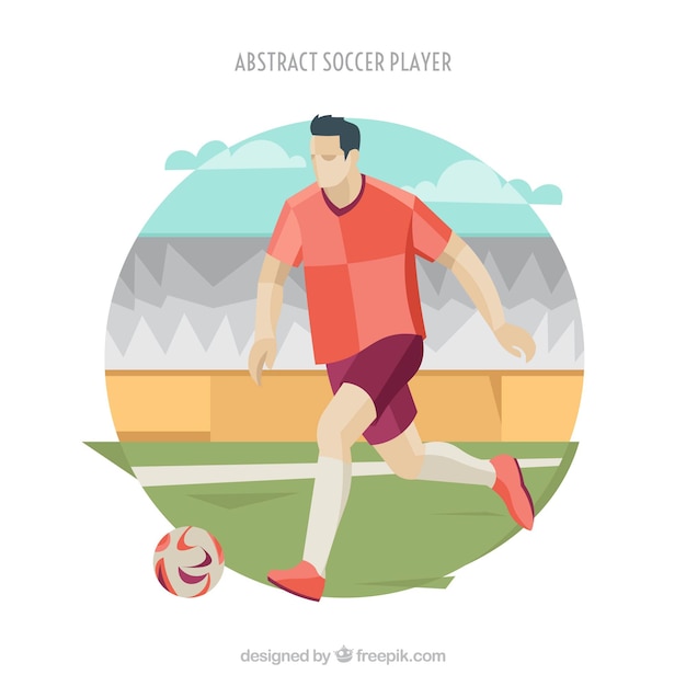 Abstract Soccer Player Background – Free Download