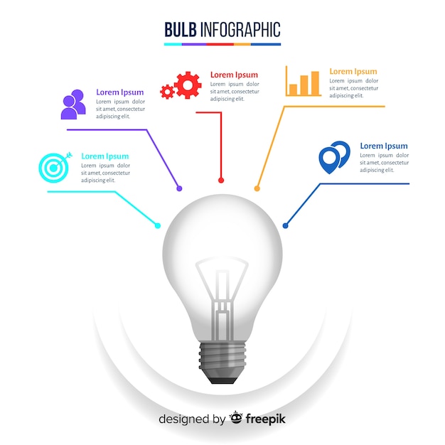 Bulb Infographic – Free Stock Photo, Download for Free