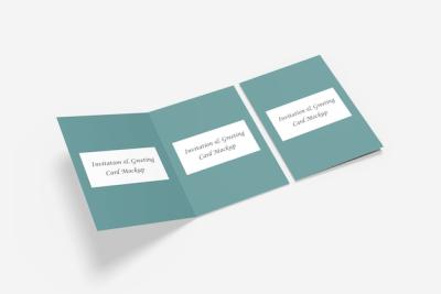 Greeting or Invitation Card Mockup – Free Stock Photo for Download