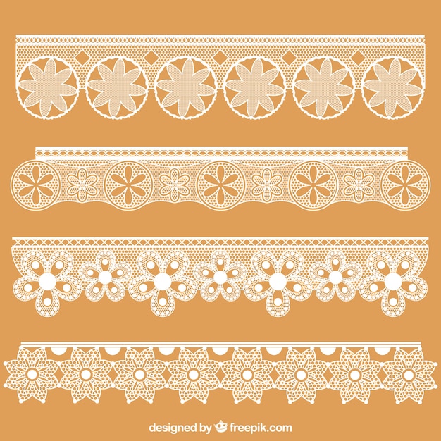 Decorative Lace Borders Floral – Free to Download