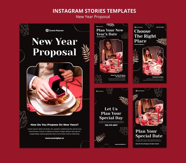 New Year Eve Instagram Stories Set – Free to Download