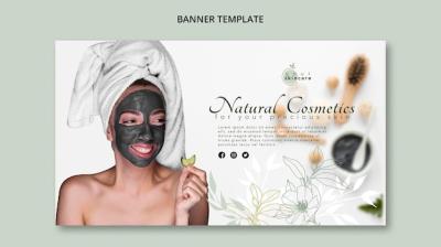 Natural Cosmetics Banner Template – Free Download